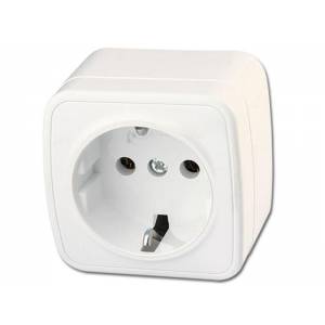 Surface-Mounted  Grounded Wall Socket  - A.10019