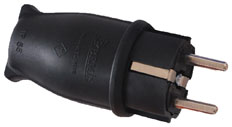 1/16A. Rubber Plain Plug - BK1-1402-2011