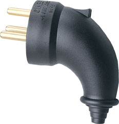 3/25A. Rubber Angular Plug - BK1-2504-4023