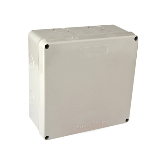 180 x 180 x 80 Thermoplastic Junction Box (POLYCARBONATE) - KB.0024