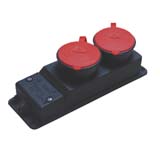 3/25A. Three-PhaseRubber 2-Outlet Power Strip  - TNP.312